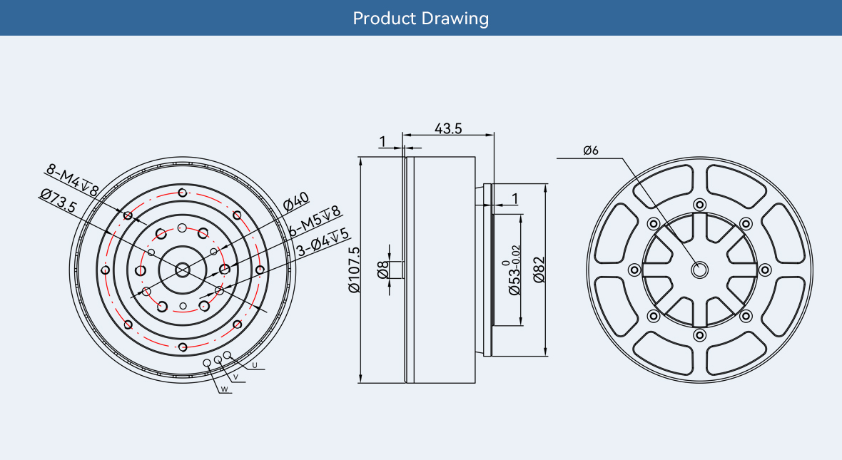 Cubermars AKE90-8 High Torque  - Bldc Planetary Gear Motor 48V High Torque ulasan dan harga