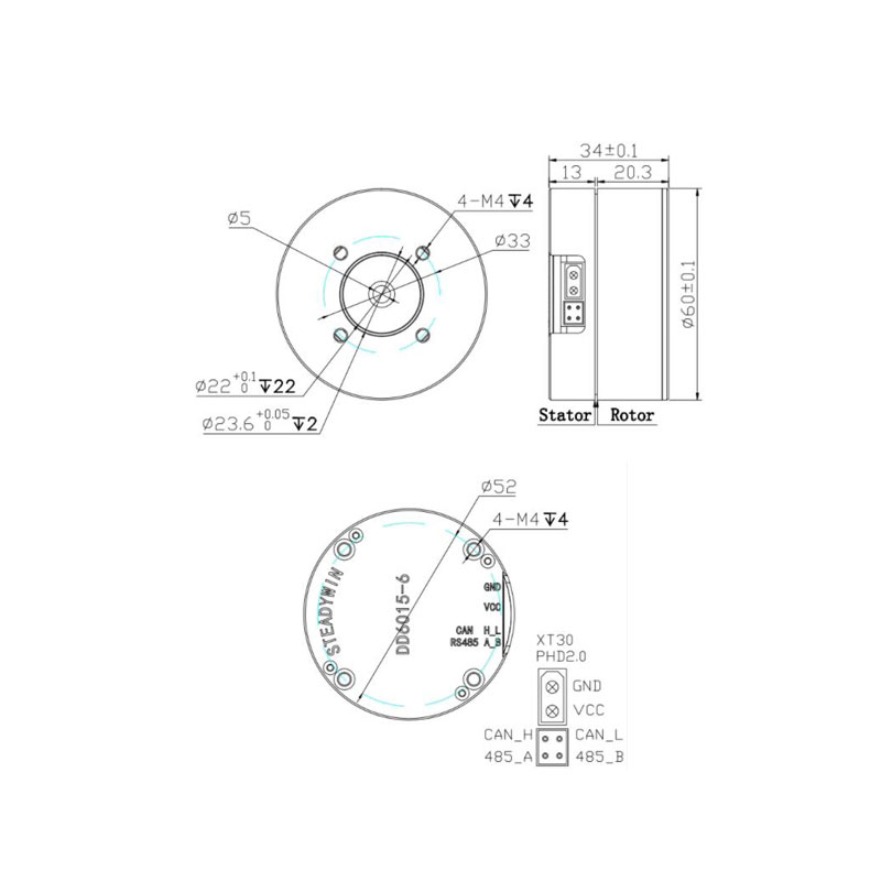 Pan/tilt, load stabilizer, rob - Direct Drive Servo Motor Robotics ulasan dan harga