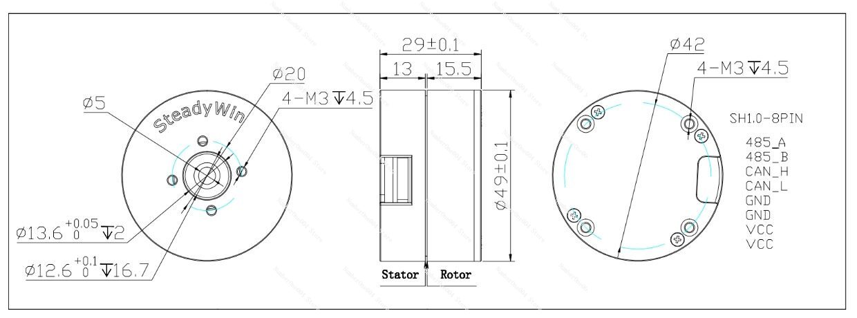 For DD5010 Brushless DC Motor  - Direct Drive Servo Motor Robotics ulasan dan harga