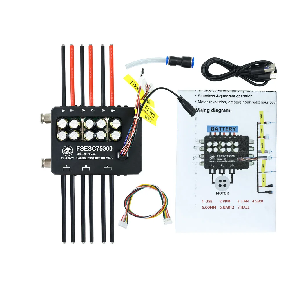 AvaCoreFlipsky Fsesc 75300 84v - Vesc 75300 High Current Esc ulasan dan harga
