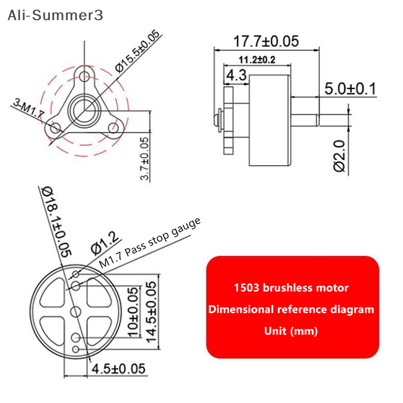 1503 3.7V 7.4V 10A 2750KV Tiny - Brushless Motor Thrust Test Stand ulasan dan harga